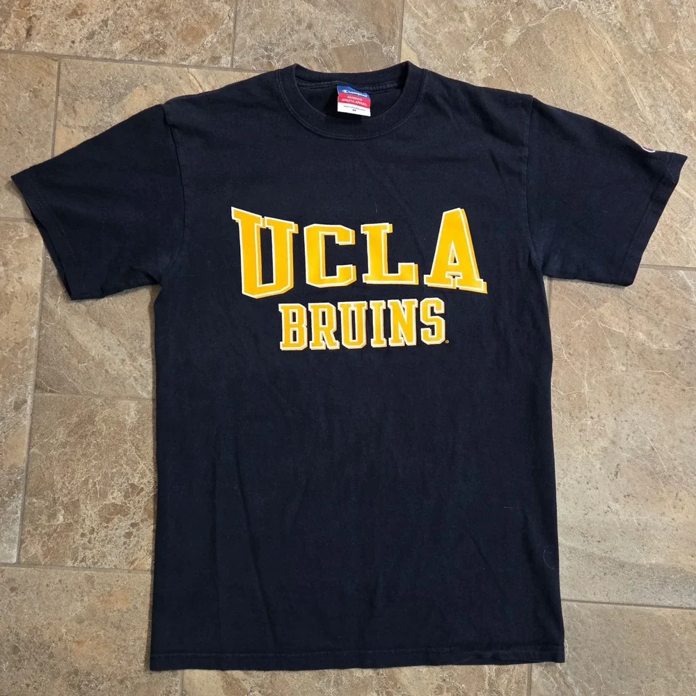 Champion UCLA Bruins Mens Navy Blue Graphic T-Shirt Size M - Picture 1 of 7